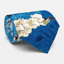 Van Gogh Amandelbloesems heldere turkoois Stropdas