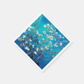 Van Gogh Amandelbloesems Heldere Turquoise Servet (Hoek)