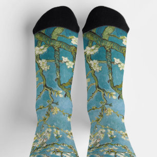 Van Gogh Amandelbloesems - Klassiek Blauwe Kunst Sokken