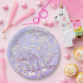 Van Gogh Amandelbloesems Lavendel Papieren Bordje (Feest)