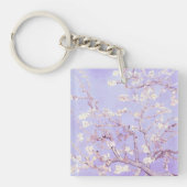 Van Gogh Amandelbloesems Lavendel Sleutelhanger (voorkant)