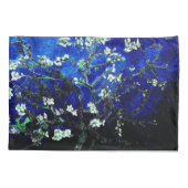 Van Gogh Amandelbloesems Levendig Blauw Kussensloop (Achterkant)