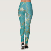 Van Gogh Amandelbloesems/Paarse/St. Remy Leggings (Achterkant)