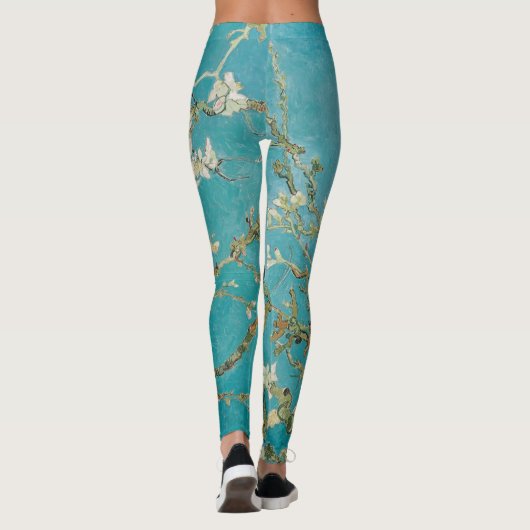 Van Gogh Amandelbloesems/Paarse/St. Remy Leggings (Achterkant)