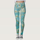 Van Gogh Amandelbloesems/Paarse/St. Remy Leggings (Voorkant)