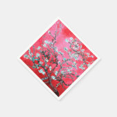 Van Gogh Amandelbloesems Rood blauw Servet (Hoek)