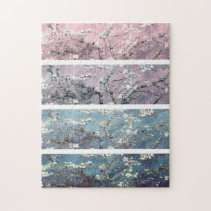 Van Gogh Amandelbloesems Roze Lavendel Blauwgroen Legpuzzel