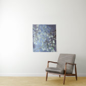 Van Gogh Amandelbloesems Staal Blauw Wandkleed (In situ)