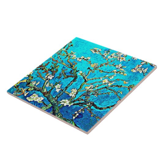 Van Gogh - Amandelfilialen Tegeltje (Zijkant)