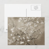Van Gogh Ammond Branches in Bloom - Sepia Briefkaart (Voorkant / Achterkant)