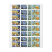 Van Gogh Art Adreslabel Wikkel (Vel)