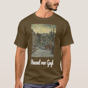 Van Gogh Art Backyards of Old Houses in Antwerpen  T-shirt