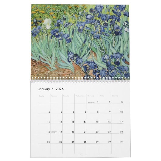 Van gogh art kalender (Jan 2026)