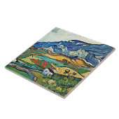 Van Gogh art - Les Alpilles Mountain Landscape Tegeltje (Zijkant)