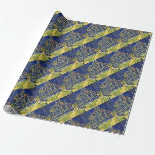 Van Gogh art reproductie, De kerk bij Auvers Cadeaupapier