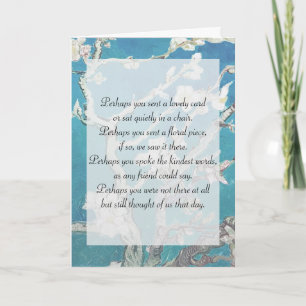 Van Gogh Art Sympathie Hartelijk dank voor familie Kaart