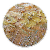 Van Gogh Artist die de Abstracte Slag van de Borst Keramische Knop (Voorkant)