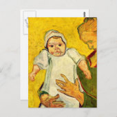 Van Gogh - Augustine Roulin en haar Baby Briefkaart (Voorkant / Achterkant)