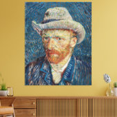 Van Gogh Auto-portret Canvas Afdruk (Insitu (Woonkamer))