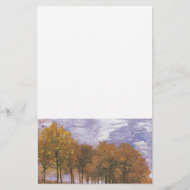 Van Gogh Autumn het Lot van de Bladeren van de Boo (Voorkant)