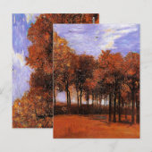Van Gogh - Autumn Landscape, Briefkaart (Voorkant / Achterkant)