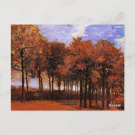 Van Gogh - Autumn Landscape, Briefkaart (Achterkant)