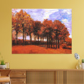 Van Gogh - Autumn Landscape, Canvas Afdruk (Insitu (Woonkamer))
