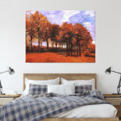 Van Gogh - Autumn Landscape, Canvas Afdruk (Insitu (Slaapkamer))