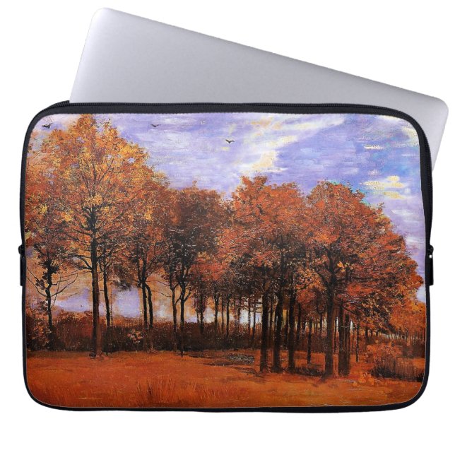 Van Gogh - Autumn Landscape, Laptop Sleeve (Voorkant)