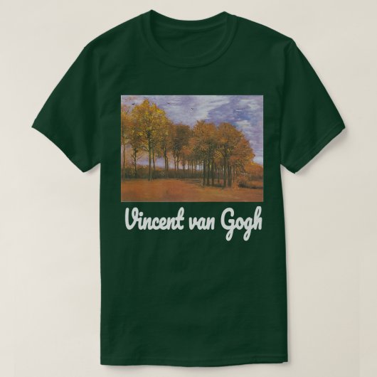 Van Gogh Autumn Landscape Retro  Van Gogh T-shirt (Design voorkant)