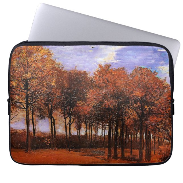 Van Gogh - Autumn Landschap Laptop Sleeve (Voorkant)