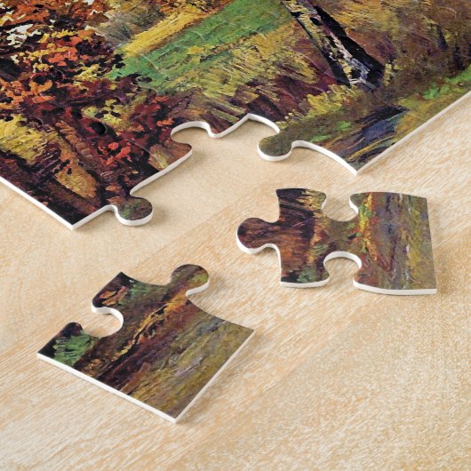 Van Gogh - Autumn landschap met vier bomen Legpuzzel (Zijkant)