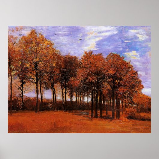 Van Gogh - Autumn Landschap Poster (Voorkant)
