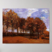 Van Gogh - Autumn Landschap Poster (Voorkant)