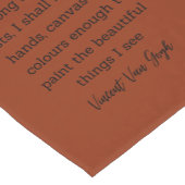 Van Gogh Autumn Quote Decor For Home Korte Tafelloper (Hoek)