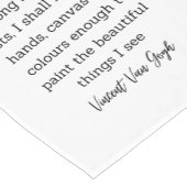 Van Gogh Autumn Quote Decor For Home Korte Tafelloper (Hoek)