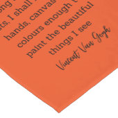 Van Gogh Autumn Quote Decor For Home Korte Tafelloper (Hoek)