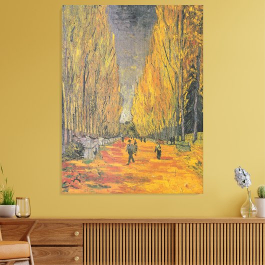 Van Gogh  Avenue in Arles Canvas Afdruk (Insitu (Woonkamer))