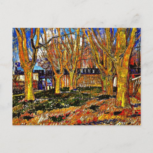 Van Gogh - Avenue of Plane Trees Briefkaart (Voorkant)