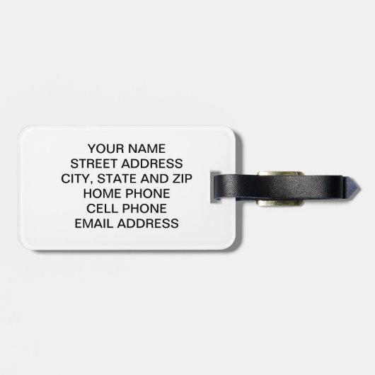 Van Gogh Bagagelabel - Pas het aan! (Achterkant horizontaal)