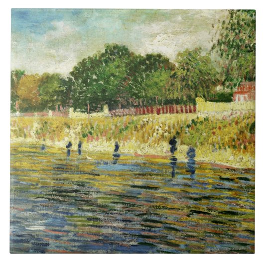 Van Gogh Banks of the Seine (F293) Fine Art Tegeltje (Voorkant)