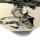 Van Gogh - Barn Owl Van zijkant bekeken Poster (Hoek)