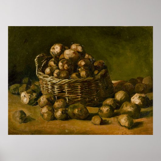 Van Gogh Basket of Potatoes Poster (Voorkant)