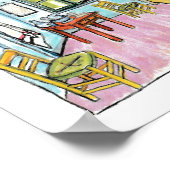 Van Gogh Bedroom gedenkt schilderij van mij. Poster (Hoek)