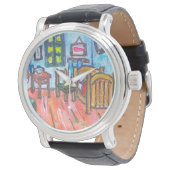 Van Gogh Bedroom mini  Horloge (Gekanteld)