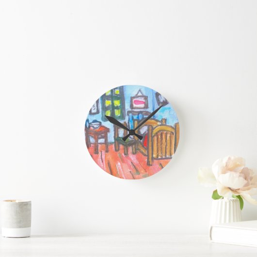 Van Gogh Bedroom mini  Ronde Klok (Huis)