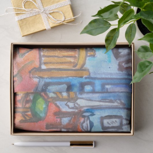 Van Gogh Bedroom mini  Tissuepapier (Geschenk)