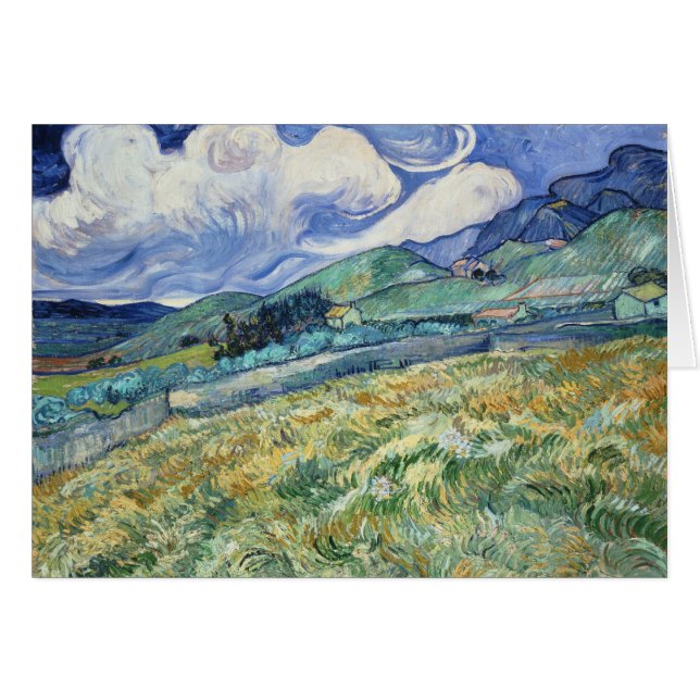 Van Gogh bergachtig landschap van Saint-Remy (Voorkant Horizontaal)