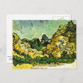 Van Gogh - Berglandschap bij Saint-Remy Briefkaart (Voorkant / Achterkant)