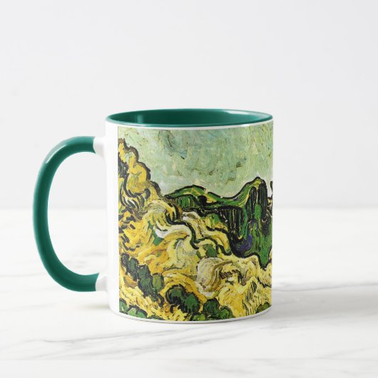 Van Gogh - Berglandschap in Saint-Remy Mok (Links)